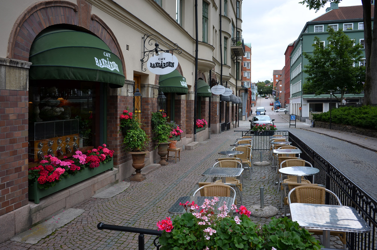 Bild på utsidan av café bakgården